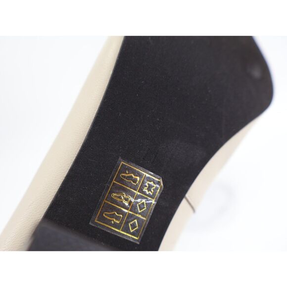 Jeffrey Campbell Women's Hourglass Pointed Toe Pumps Size 11 Beige Leather - Picture 9 of 13